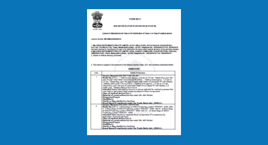 CDSCO Certificate Thumbnail